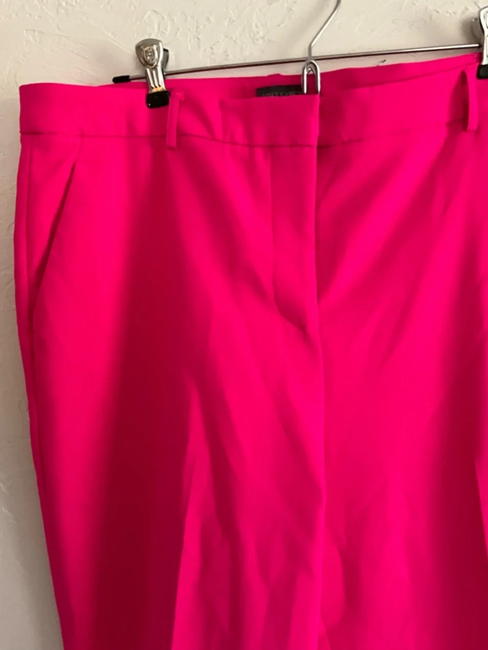 Vince Camuto Hot Pink Slim Leg Cuffed Ankle Trousers 14